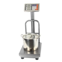 Bilancia Elettronica Industriale Display Digitale Acciaio Piattaforma Commerciale Pieghevole (150kg)